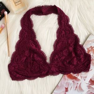 Shein Burgundy Bralette